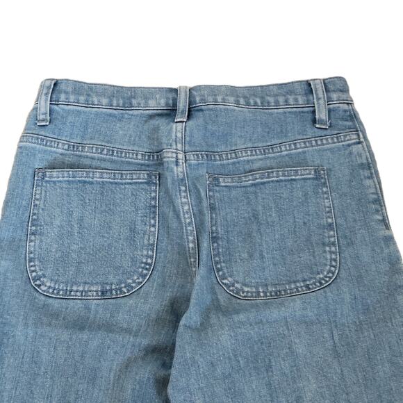 Madewell Women's Vintage Wide-Leg Crop Jeans Blue 26 - Picture 4 of 14